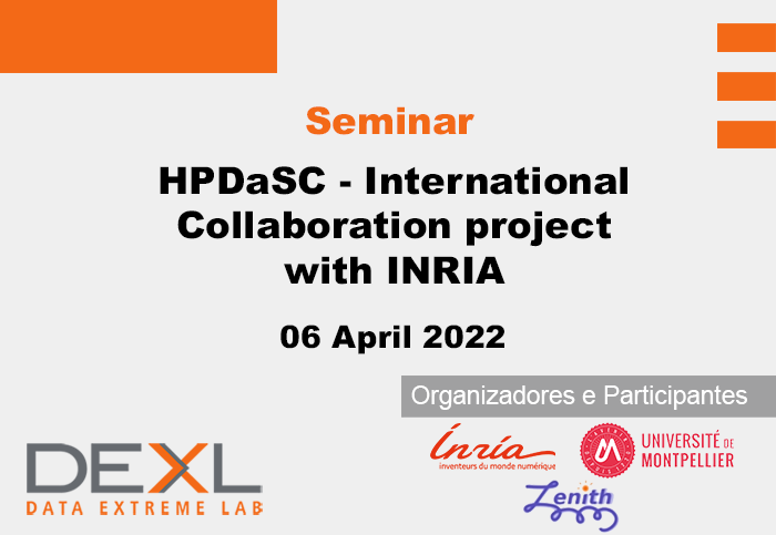 HPDaSC - International Collaboration project with INRIA